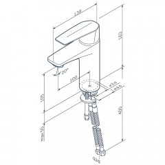 Смеситель для раковины Am.Pm Gem F90A02100
