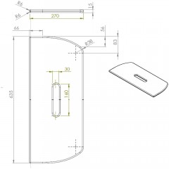 Сиденье для душевой кабины Am.Pm Sense W75B-Seat