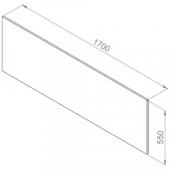 Панель фронтальная для ванны Am.Pm Inspire V2.0 W52A-170-075W-P