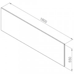 Панель фронтальная для ванны Am.Pm Inspire V2.0 W52A-180-080W-P