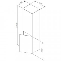 Пенал Am.Pm Inspire V2.0 40 элегантный серый M50ACHX0406EGM