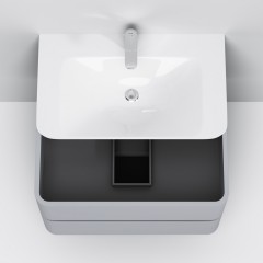 Комплект мебели Am.Pm Sensation 80 серый шелк
