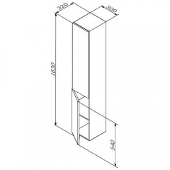 Пенал Am.Pm Gem 30 подвесной M90CHL0306WG