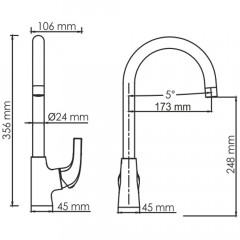 Смеситель для кухни WasserKRAFT Sauer 7107