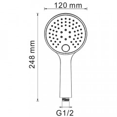 Ручной душ WasserKRAFT Sauer A207