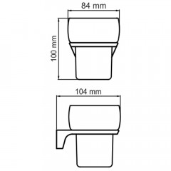 Стакан WasserKRAFT Aisch K-5928
