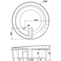 Ванна акриловая Gemy G9090 B