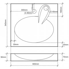 Раковина СаНта Луна 600x545 900111