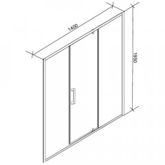 Душевая дверь Cerutti Kelly D140
