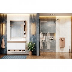 Душевое ограждение Ambassador Walk-in Black 15031111