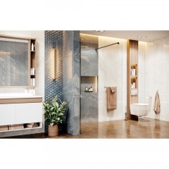 Душевое ограждение Ambassador Walk-in Black 15031111