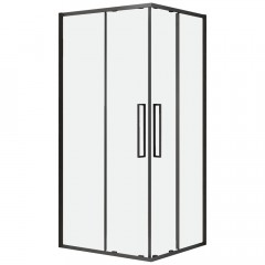 Душевое ограждение Black&White S872 Black 1000x1000