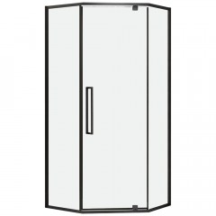 Душевое ограждение Black&White S875 Black 900x900