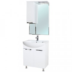 Зеркало-шкаф Bellezza Альфа 55 L белый