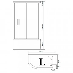 Душевая кабина Bandhours Star L 120x80