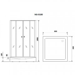 Душевой угол Niagara Nova NG-0180-14
