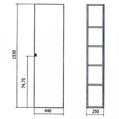 Пенал Bandhours Flores 44 L Flr440.59