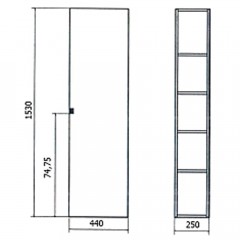 Пенал Bandhours Flores 44 R Flr440.60