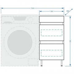 Комплект мебели Stella Polar Мадлен 100 R
