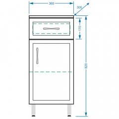 Комод Stella Polar Концепт 36 SP-00000151
