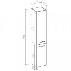 Пенал Bellezza Анкона 35 L