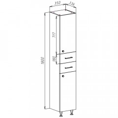 Пенал Bellezza Джулия 35 L