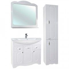 Тумба с раковиной Bellezza Кантри 85 белый (Kirovit)
