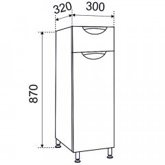 Полупенал Emmy Милли 30 L ppmel30-l