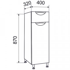 Полупенал Emmy Милли 40 L ppmel40-l
