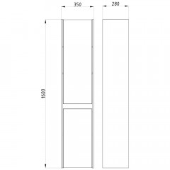 Пенал ASB-Mebel Оливия 35