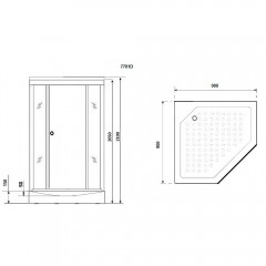 Душевая кабина Niagara Lux NG-7701DW