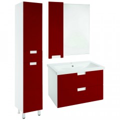 Зеркало-шкаф Bellezza Пегас 90 L красный