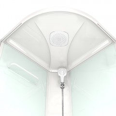 Душевая кабина Domani-Spa Delight 110 high розовые стенки/прозрачное стекло DS01D110HPcCl00