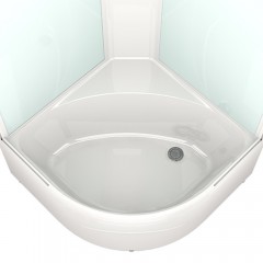 Душевая кабина Domani-Spa Delight 110 high розовые стенки/прозрачное стекло DS01D110HPcCl00