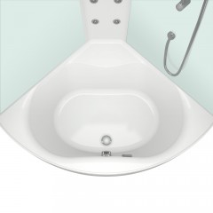 Душевая кабина Domani-Spa Vitality 120 high розовые стенки/прозрачное стекло с электрикой и гидромассажем DS01V1212HPcCl10