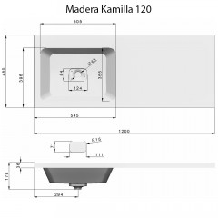 Комплект мебели Alavann Soft Silver 120