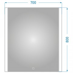 Зеркало Alavann Tess 70