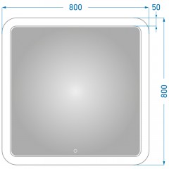 Зеркало Alavann Vanda Lux 80