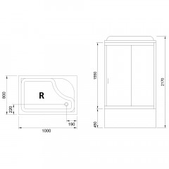 Душевая кабина Royal Bath RB8100BP5-BT-CH R
