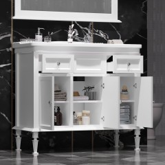 Тумба с раковиной Opadiris Кантара 105 белый матовый