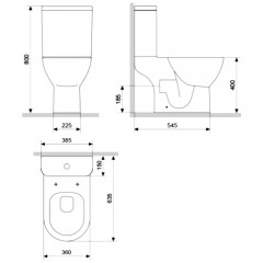 Унитаз Damixa Palace Grand 468600SC безободковый
