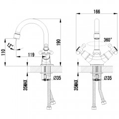 Смеситель для раковины Lemark Plus Harmony LM1407C