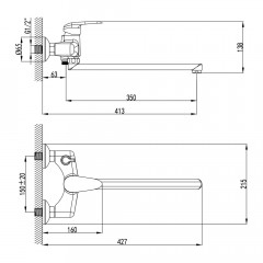 Смеситель универсальный Lemark Pramen LM3317C
