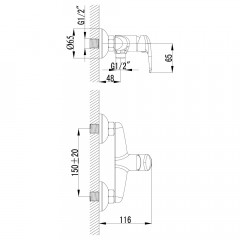 Смеситель с гигиеническим душем Lemark Pramen LM3318C