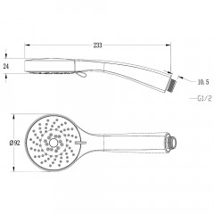 Ручной душ Lemark LM0813C