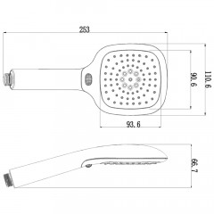 Ручной душ Lemark LM1013C