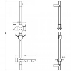 Душевая стойка Lemark LM8062C