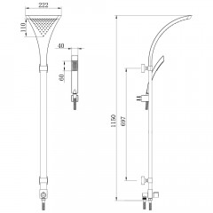 Душевой гарнитур Lemark LM8807C