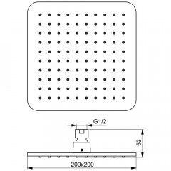 Верхний душ Ideal Standard IdealRain B0024XG