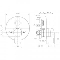 Душевая система Ideal Standard Ceraflex BC447AA